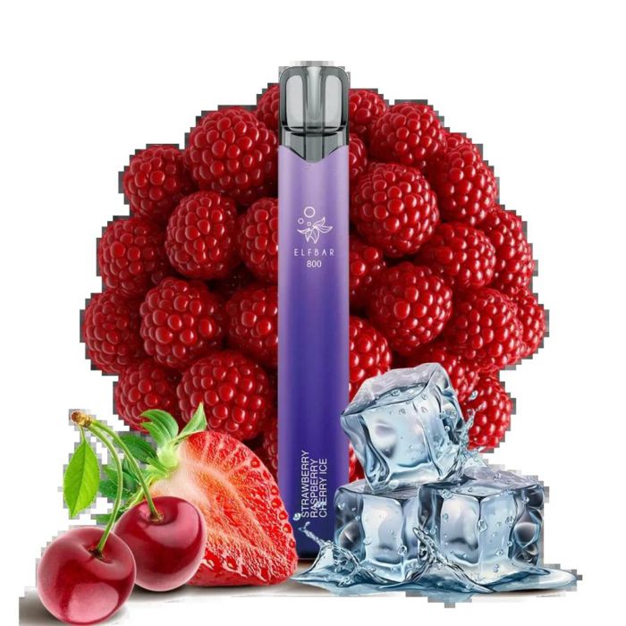 CHS ELFBAR 800 BLUEBERRY, RASPBERRY, CHERRY ICE