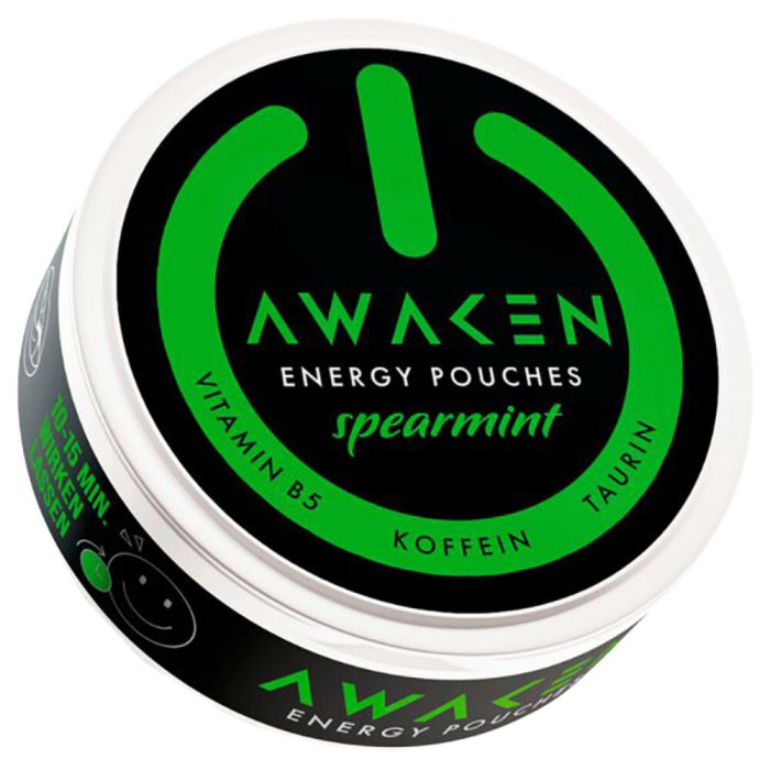 Awaken Energy Pouches Spearmint 20 Pouches Awaken Energy Pouches Spearmint 20 Pouches