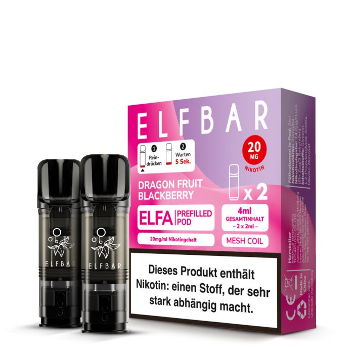 CHS ELFBAR PODS DRAGON FRUIT BLACKBERRY