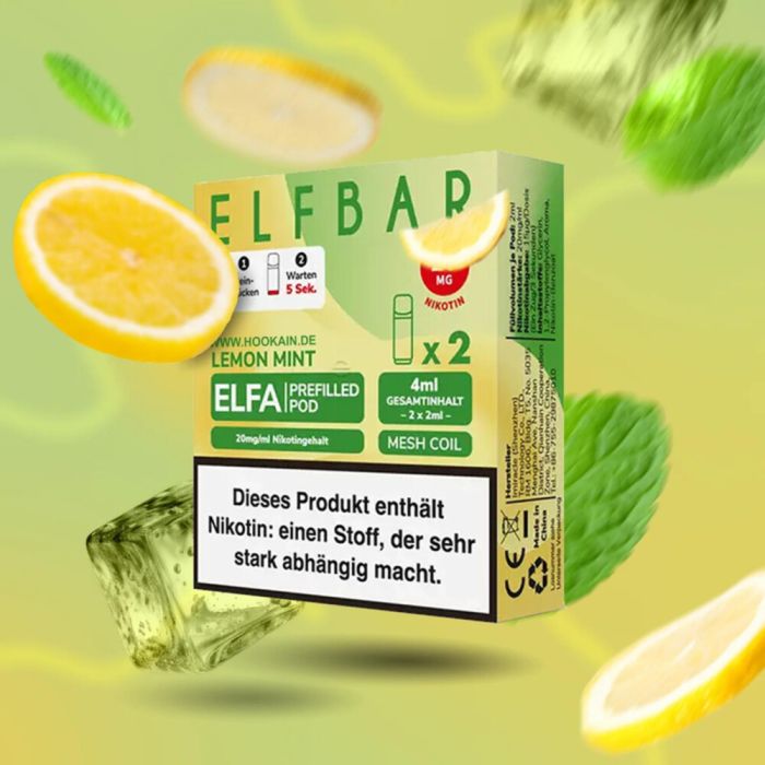ELFBAR pods Lemon Mint