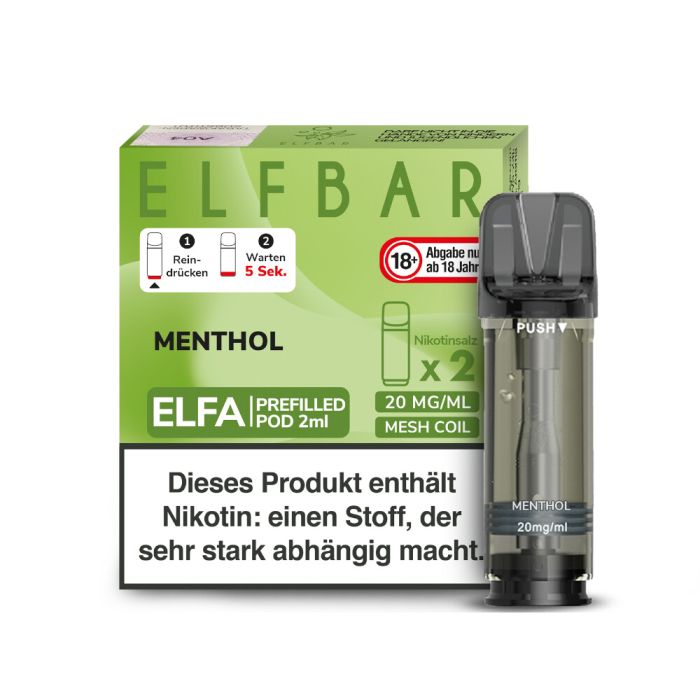 Elfbar Elfa Pod Menthol 20 mg/ml Elfbar Elfa Pod Menthol 20 mg/ml