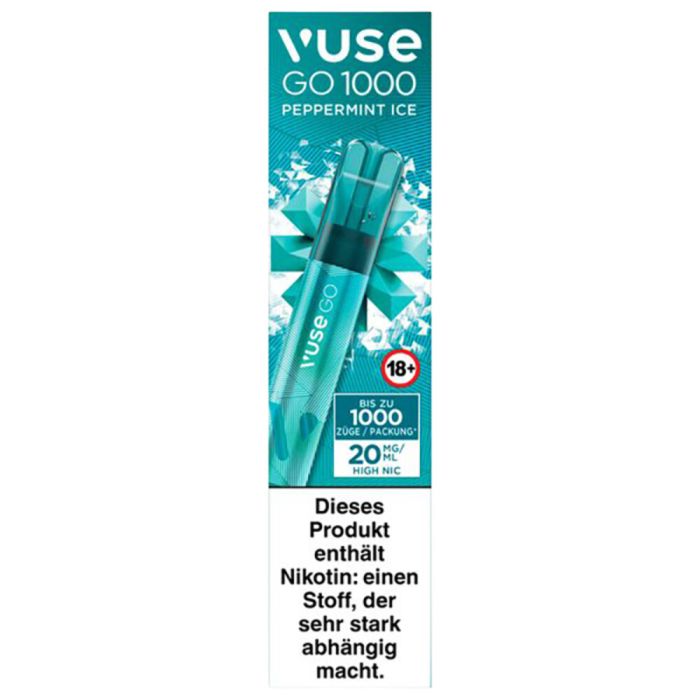 Vuse GO 1000 Peppermint Ice 20 mg/ml Vuse GO 1000 Peppermint Ice 20 mg/ml