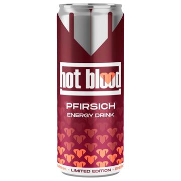 Hot Blood Energy Pfirsich 0,25l