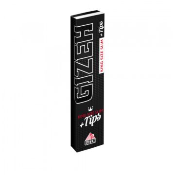 GIZEH BLACK King Size Slim + Tips