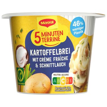 Maggi 5 Minuten Terrine Kartoffelbrei mit Röstzwiebeln