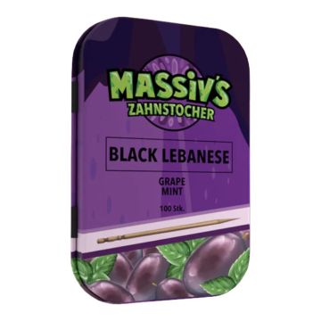 CHS MASSIVS ZAHNSTOCHER BLACK LEBANESE