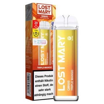 Lost Mary QM600 CP E-Zigarette, Triple Mango/20mg