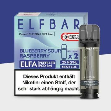 CHS ELFBAR PODS BLUEBERRY, SOUR RASBERRY