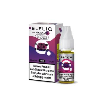 ELFLIQ Blueberry Sour Raspberry 20 mg/ml - Nikotinsalz Liquid by Elfbar