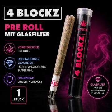 CHS 4BLOCKS Pre Roll Glasfilter