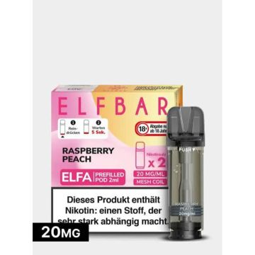 CHS ELFBAR POD RASPBERRY PEACH