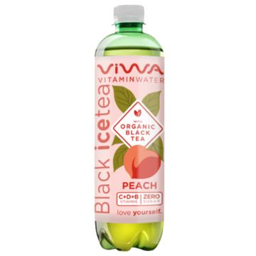 Viwa Black Ice Tea - Peach 0,6l