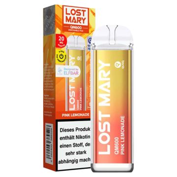 Lost Mary QM600 CP E-Zigarette,Pink Lemonade/20mg