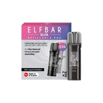 ELFBAR ELFA Refillable Pod 2er Pack 1,1 Ohm