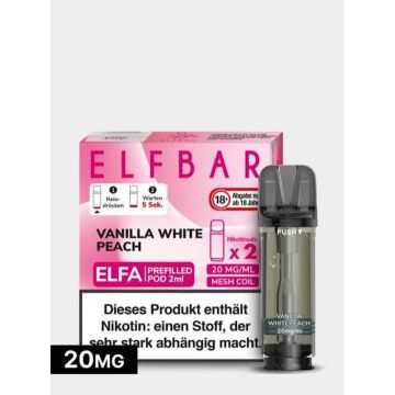 CHS ELFBAR POD VANILLA WHITE PEACH