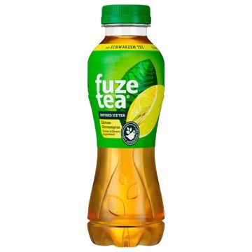 Fuze Tea Schwarzer Tee Zitrone + Zitronengrasgeschmack 0,4l